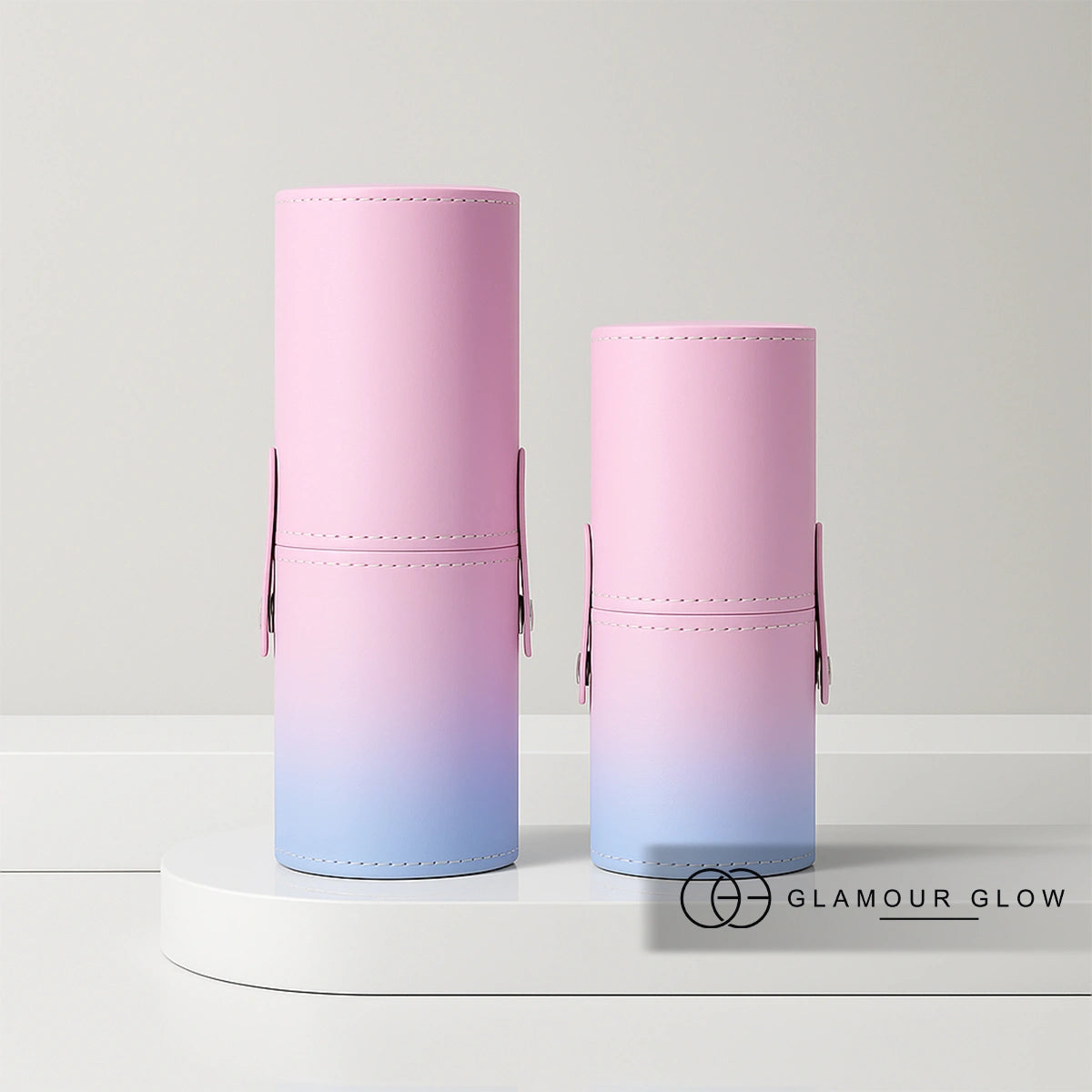 makeup brushes in a holder