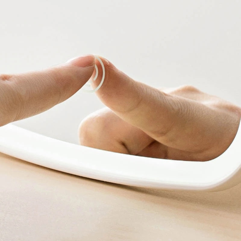 Makeup mirror with lights