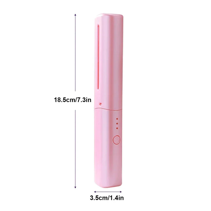 Rechargeable Hair Straightener In Green, Pink & Purple