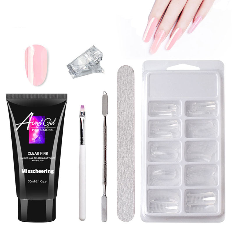 Acrylic Nail Extension Gel Painless Extension Nail Set in 9 Colors