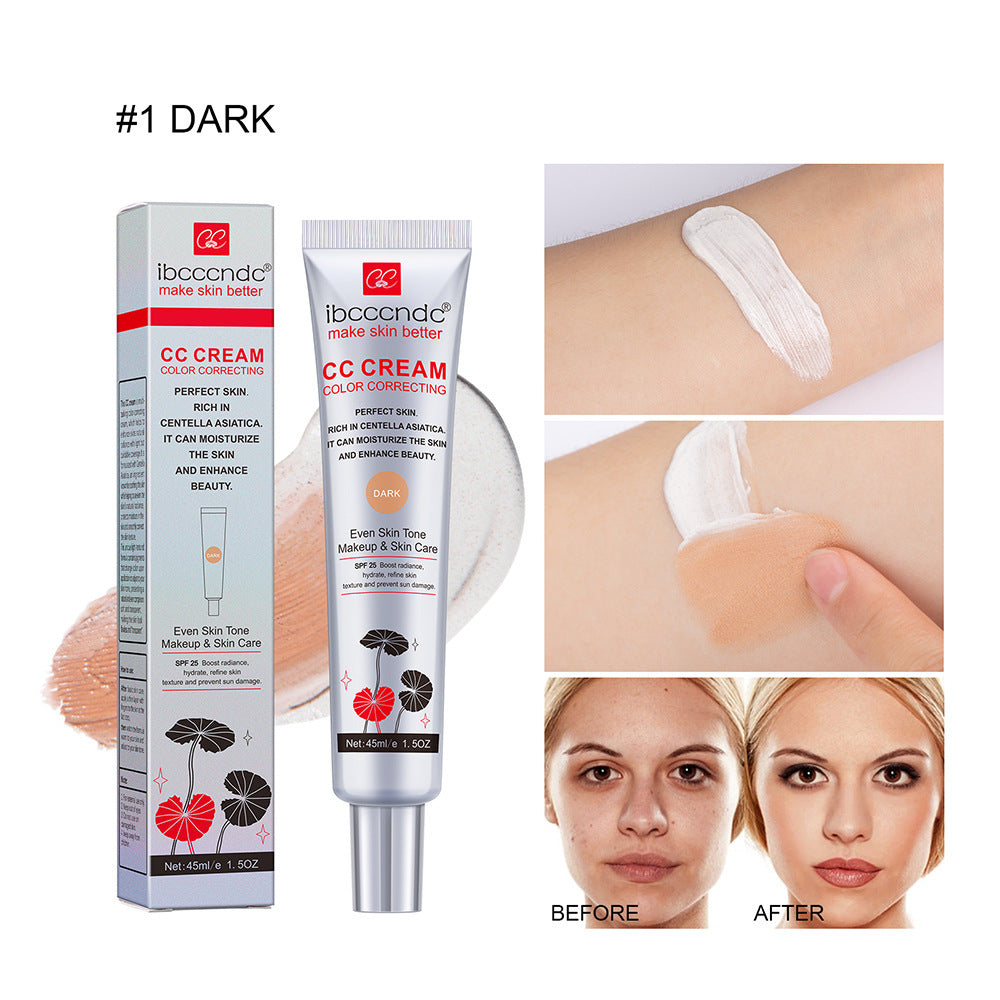 Ibcccndc Moisturizing Correcting CC Cream in Waterproof dark & light color