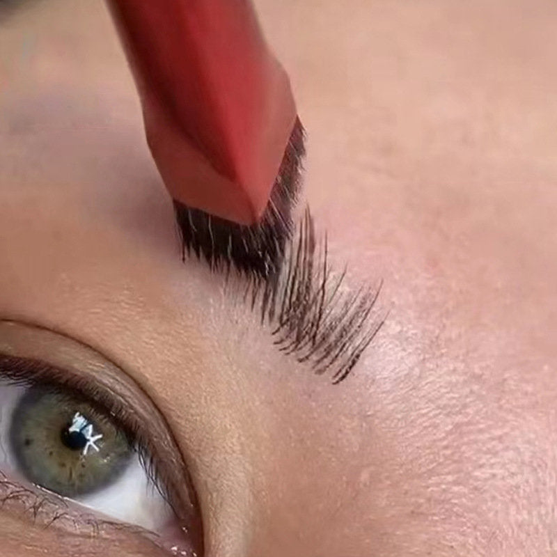 Eyebrow Brush Natural & Realistic Brow Line In Black Champagne & Red