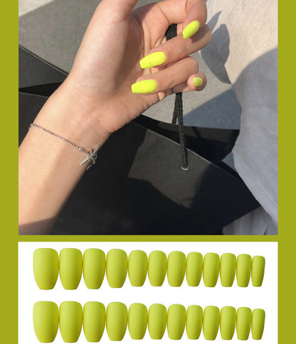 High quality ABS resin press on nails showing natural finish.