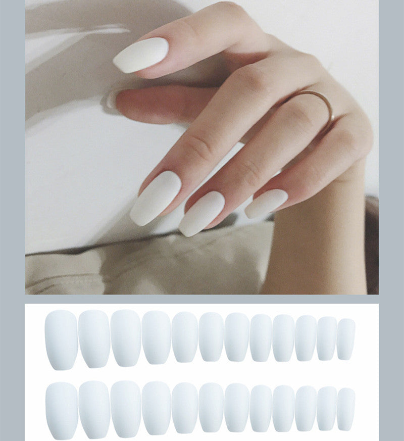 High quality ABS resin press on nails showing natural finish.