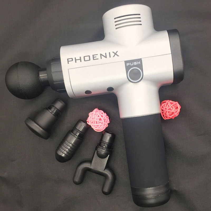 Electric muscle massager gun with ergonomic handle design