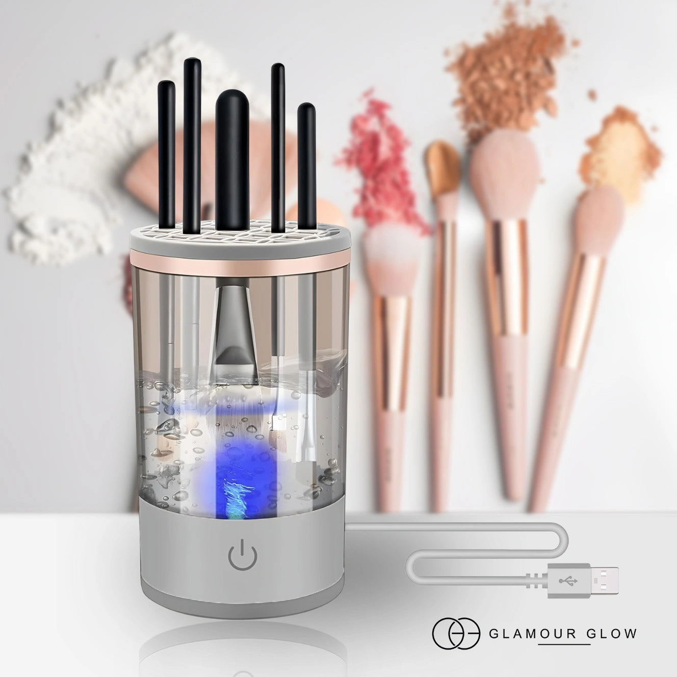 Electric Makeup Brush Cleaner Machine With USB
