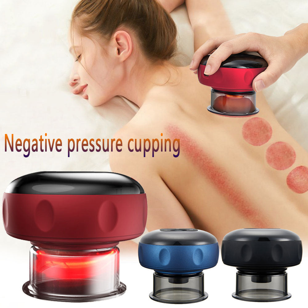 Electric cupping therapy machine with LCD display and control buttons