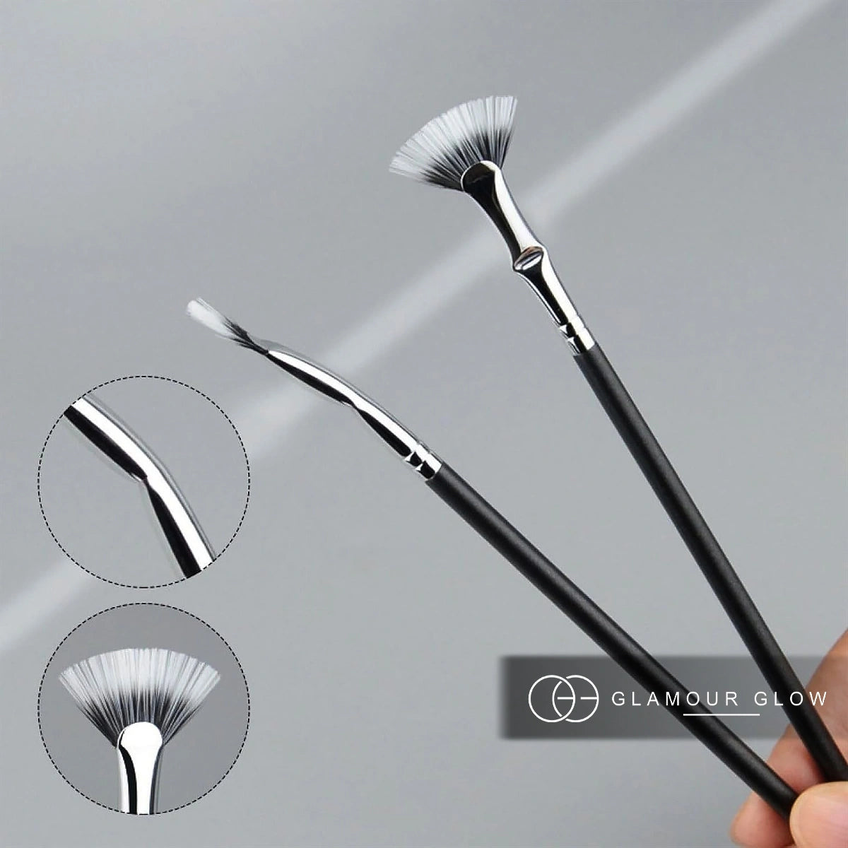 Eyeliner Brush & Mascara Fan Brush