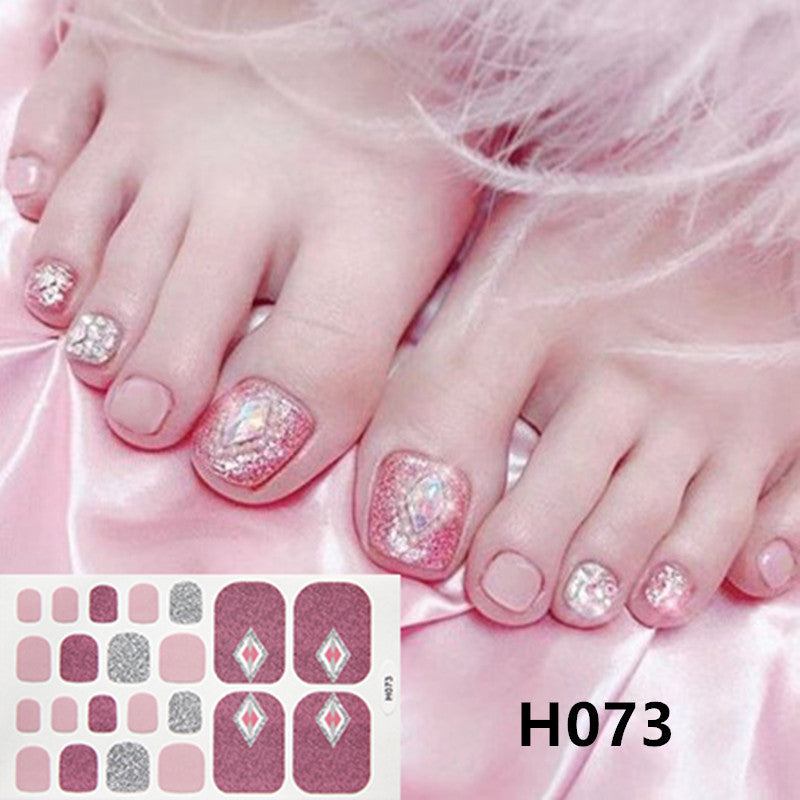 Resin gel sticker nails showing durable material and glossy gel-like shine.