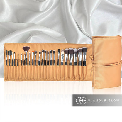 JAF Makeup Brush Set Foundation Brush to Spoolie Brush 24 pieces