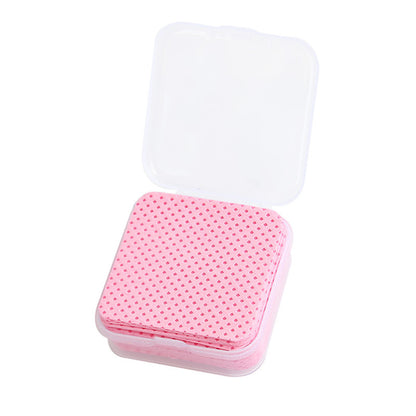 Professional lint free cotton pads for nail care and cleaning.