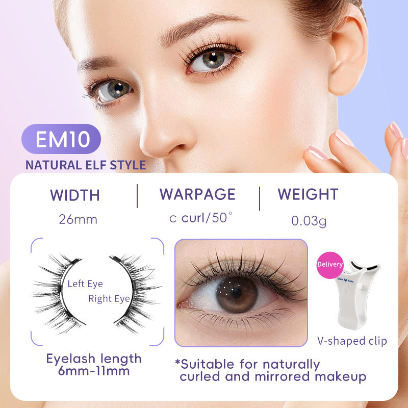 The kit includes magnetic eyelashes with clip options.