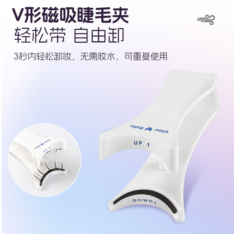 The kit includes magnetic eyelashes with clip options.