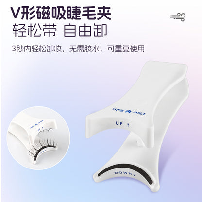 The kit includes magnetic eyelashes with clip options.