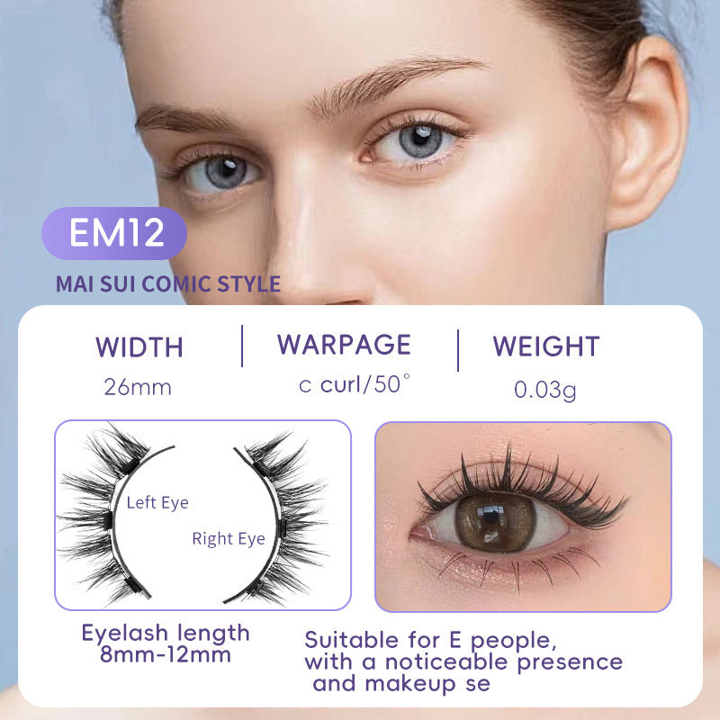 Magnetic eyelashes come with a kit that includes natural mink lashes.