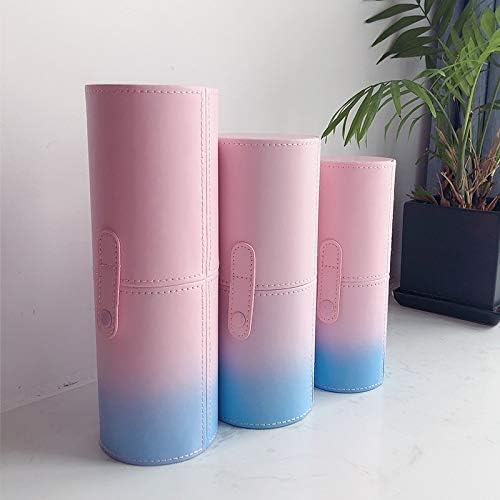 Travel Makeup Brush Holder In Waterproof PU Leather