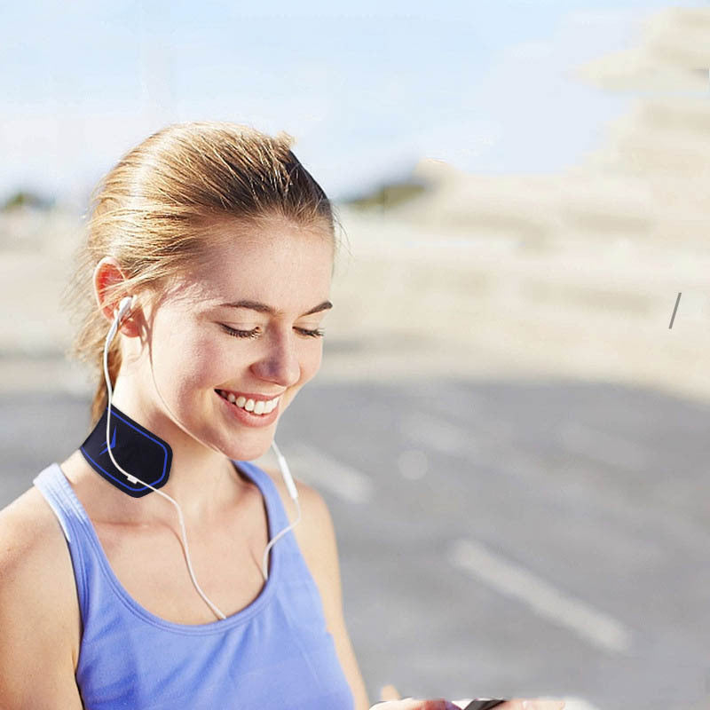 Compact mini massager applied to waist for targeted relief