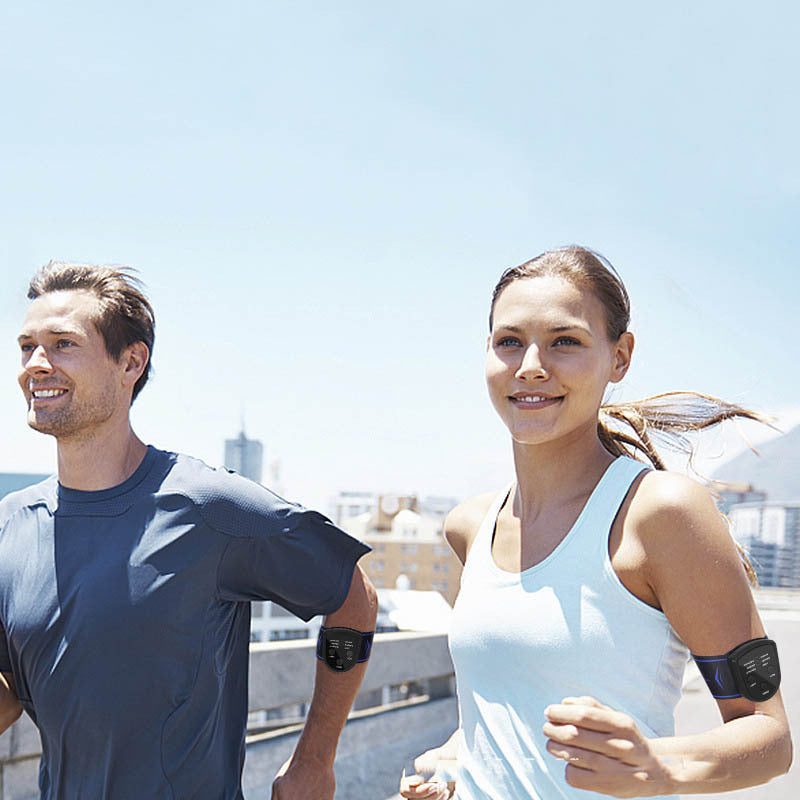 Mini TENS unit massager displaying 6 body mode options