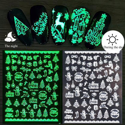 Nail art stickers in protective plastic packaging 12x7.5cm sheet.