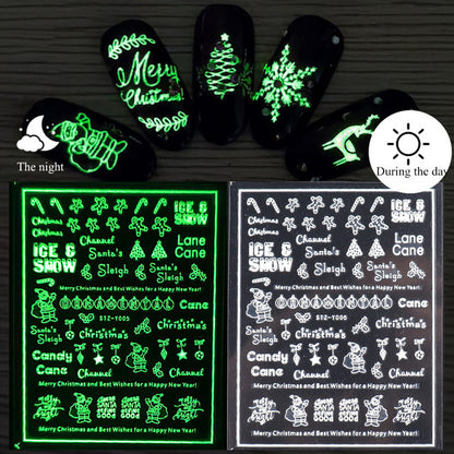 Before and after using gel sticker nails showing transformation.