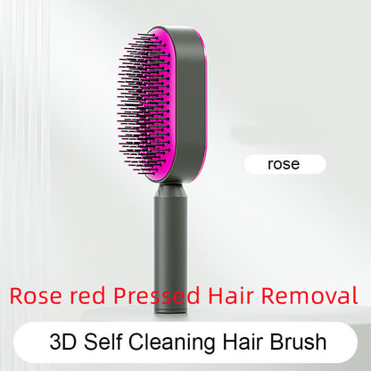 Easy clean hair brush for thick curly or straight hair.
