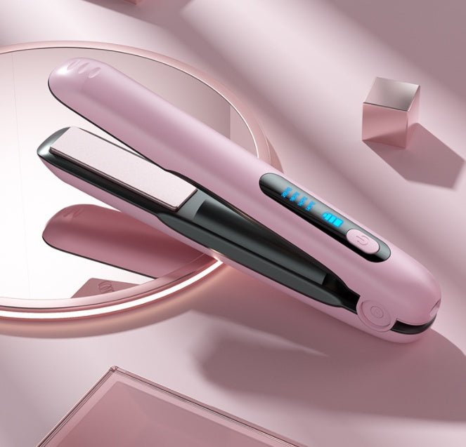 Flat Iron Hair Straightener with adjustable temperature 140°C to 200°C ceramic coating plates.