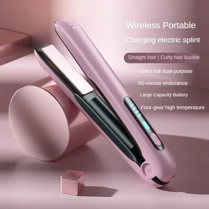 Cordless Hair Straightener lightweight portable design perfect for travel and everyday use.