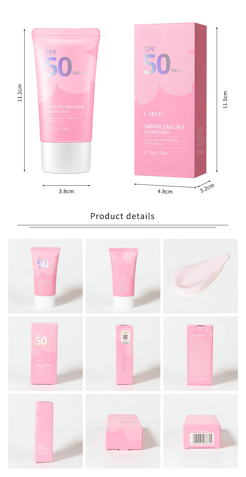 Japan Sakura Moisturizing Sunscreen UV Protection Cream