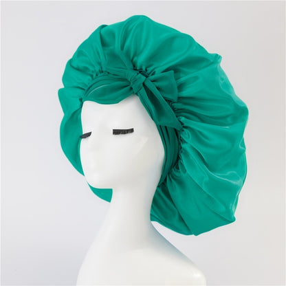 Hair Bonnet Silk Satin Bonnet Night Sleep Scarf With Tie Band For Women Hair