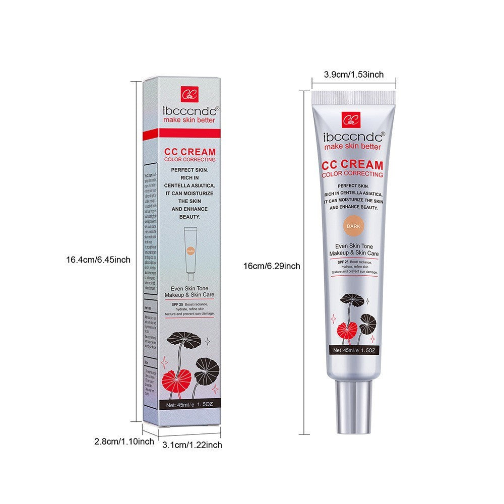 Ibcccndc Moisturizing Correcting CC Cream in Waterproof dark & light color