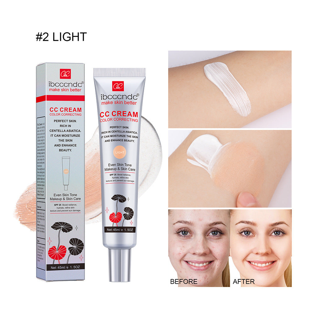 Ibcccndc Moisturizing Correcting CC Cream in Waterproof dark & light color