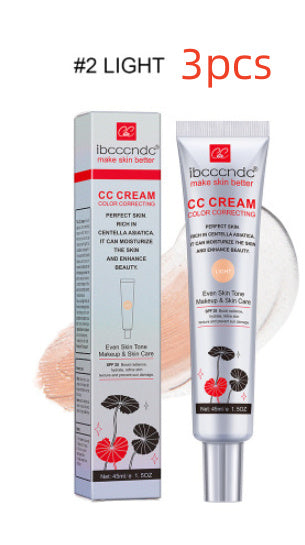 Ibcccndc Moisturizing Correcting CC Cream in Waterproof dark & light color