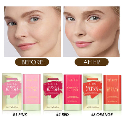 Eelhoe On The Go Blush Stick Waterproof Tinted Moisture Stick In Orange, Pink & Red