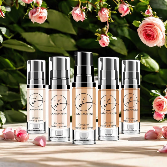 LANGMANNI Liquid Foundation Makeup Concealer Makeup Cover In 6 Colors